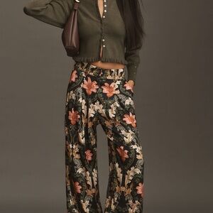 Farm Rio x Anthropologie Floral Trouser Pants